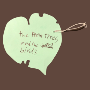 Leaf message - the trees and the birds